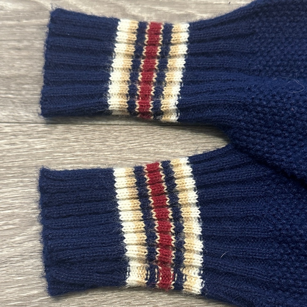 Pandora Vintage Navy Sweater with Red and White Stripes - Picture 8 of 13